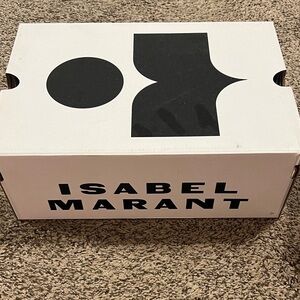Isabel Marant White Box with Black Logo Converse Sneakers